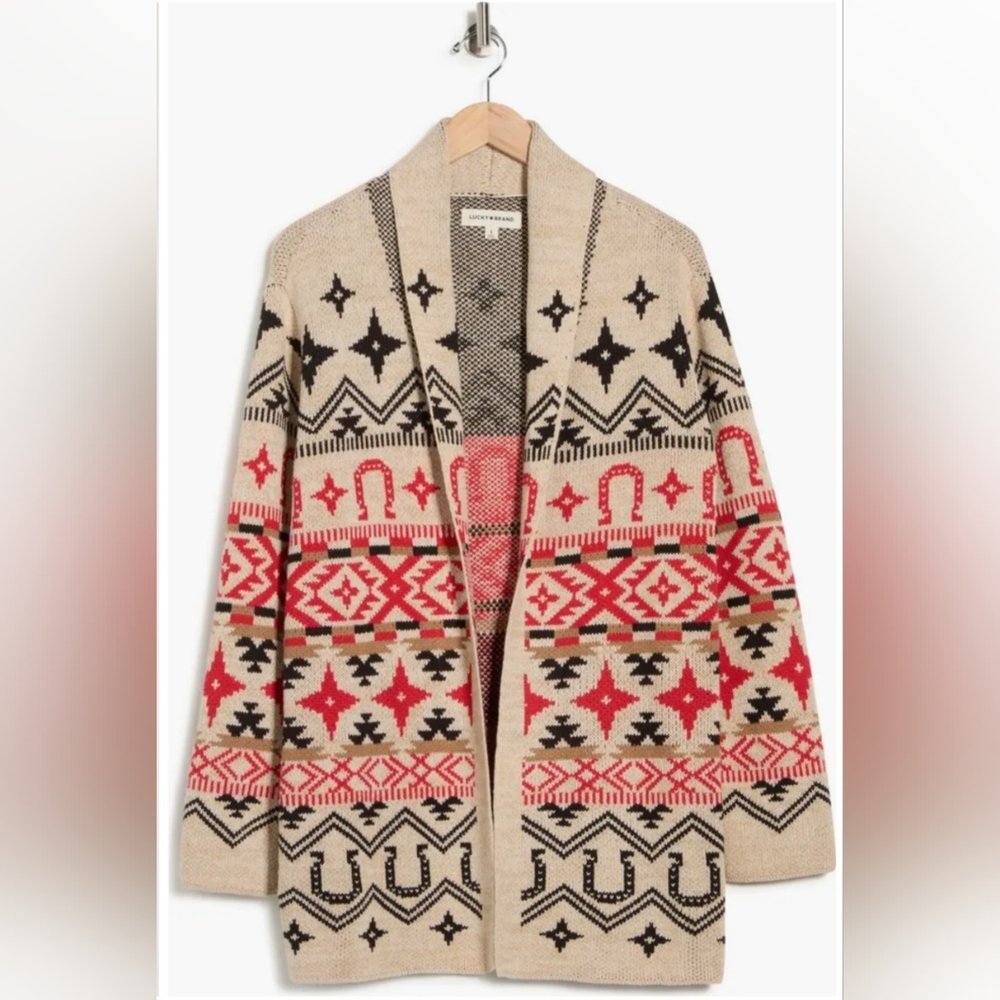 LUCKY BRAND Horseshoe Cardigan - Picture 3 of 8